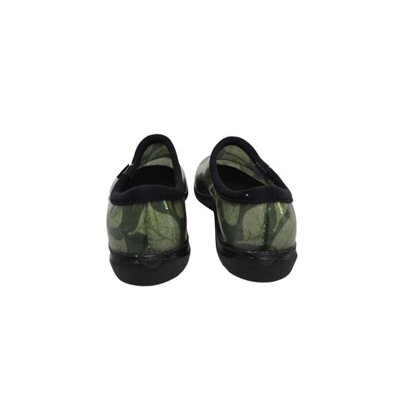 Sloggers Womens Rubber Clogs Size 10‎ Floral Green Cushioned Insoles Made USA - Picture 8 of 10